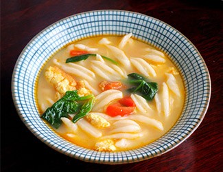 面食做法花樣大全之一：三七剪刀面，清水煮就很好吃
